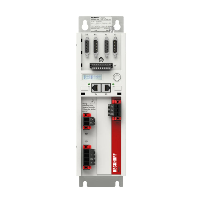 Beckhoff AX5206 2-channel servo drive, 6A, TwinSAFE, EtherCAT, for DIN-rail mounting