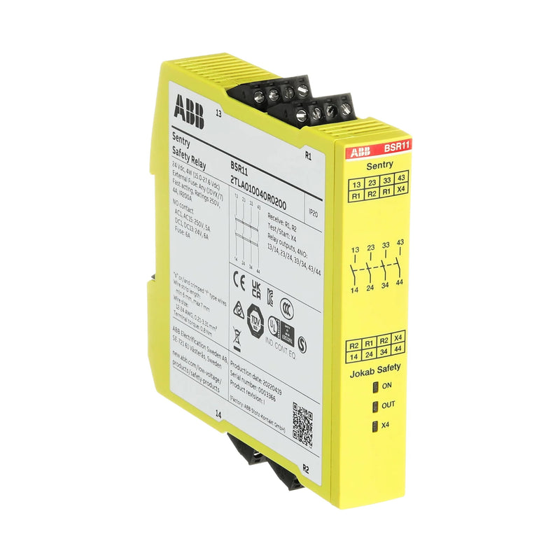 Efficient and durable ABB BSR11 contactor module for precise motor control and power switching in industrial settings.