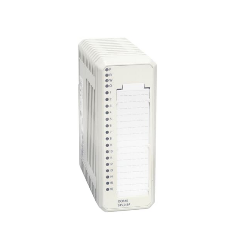 Illustration of ABB DO810 module suitable for industrial automation, showcasing reliability and versatile digital output control.