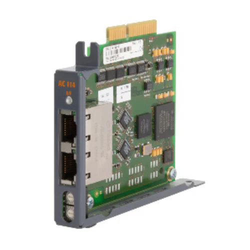 B&R 8AC114.60-2 module with POWERLINK V2 and 2-port hub for advanced servo drive communication.