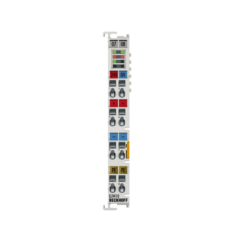 Beckhoff EL9410 for dependable industrial automation, assuring stable power distribution in EtherCAT networks efficiently.