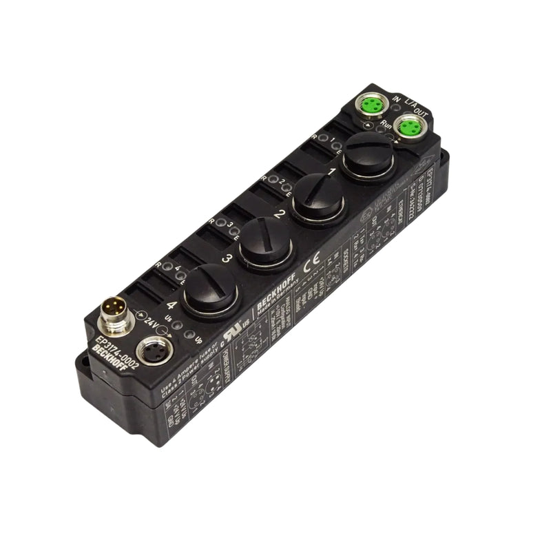 Beckhoff EP3174-0002, EtherCAT Box 4-channel ±10 V, 16-bit, IP67 module