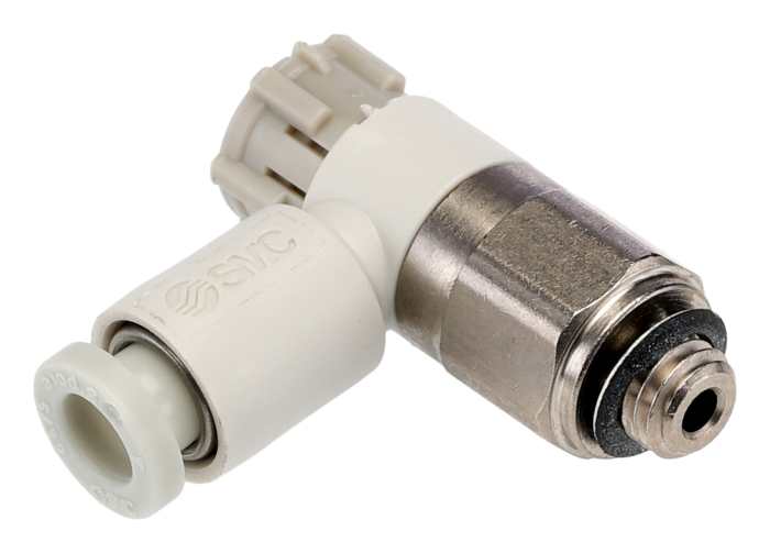 Compact SMC AS1201F-M5-04A device, reliable and sturdy, suited for industrial applications.