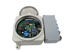 1797-PS1E FLEX Ex power unit, 85–250V AC input, 4 IS outputs, Euro terminals, suitable for hazardous locations.