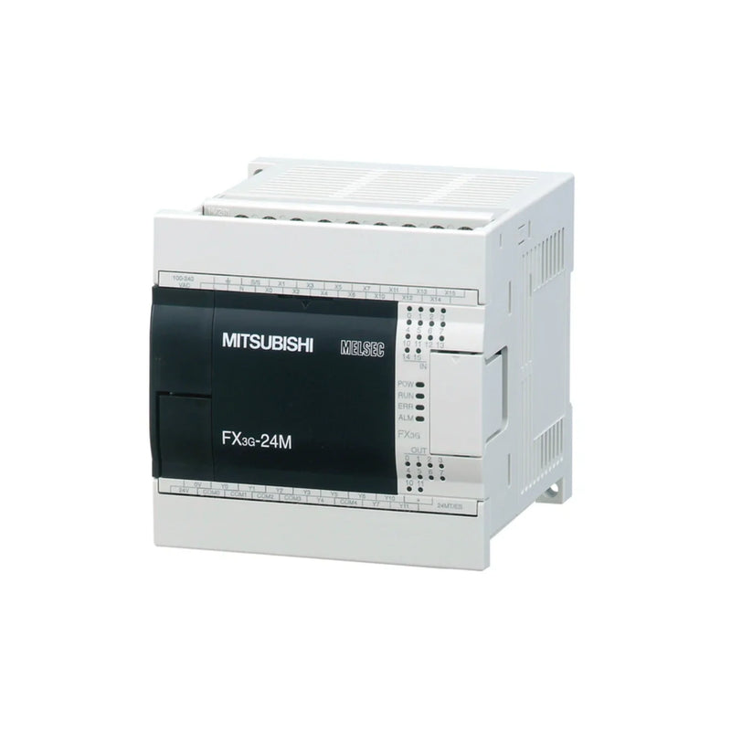Mitsubishi FX3G‑24MR‑DS PLC main unit by Mitsubishi Electric