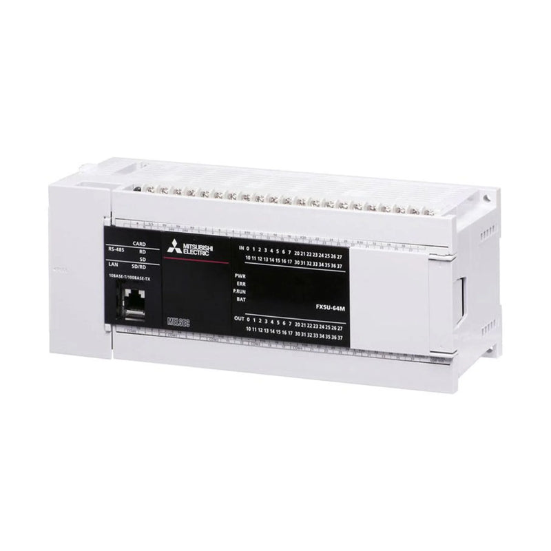 Mitsubishi FX5U‑64MT‑ESS PLC main unit by Mitsubishi Electric