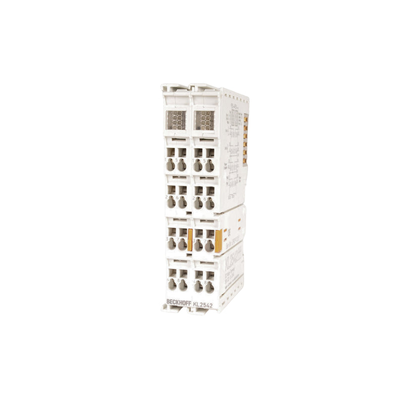 Beckhoff KL2542 Bus Terminal, 2-channel stepper motor output for compact industrial motion control systems.