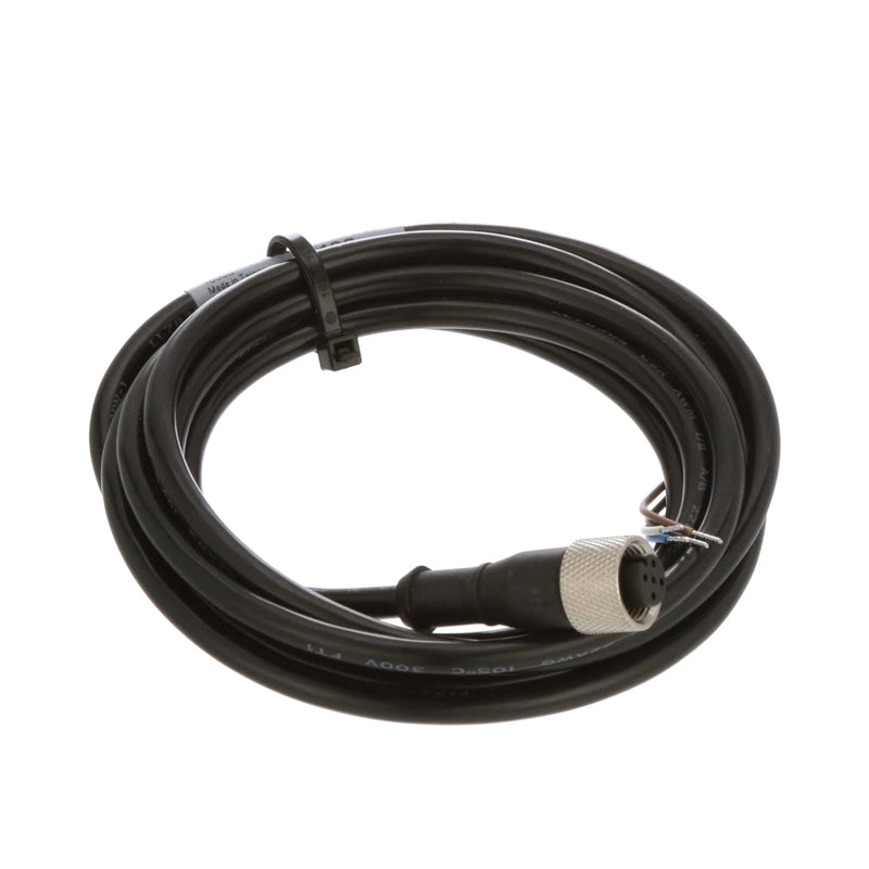 MQDC-406 cable, Banner Engineering, 4-pin M12 connector, 6 ft PVC jacket