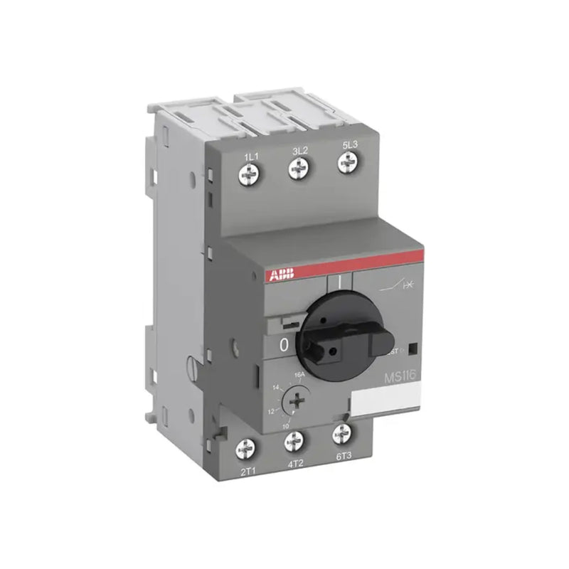 ABB MS116-12 contactor module for industrial motor control and efficient power switching, compact and durable design.