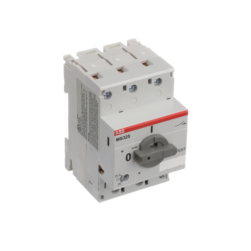 ABB MS325-25 motor starter ensures efficient, safe motor operation and protection in industrial applications.