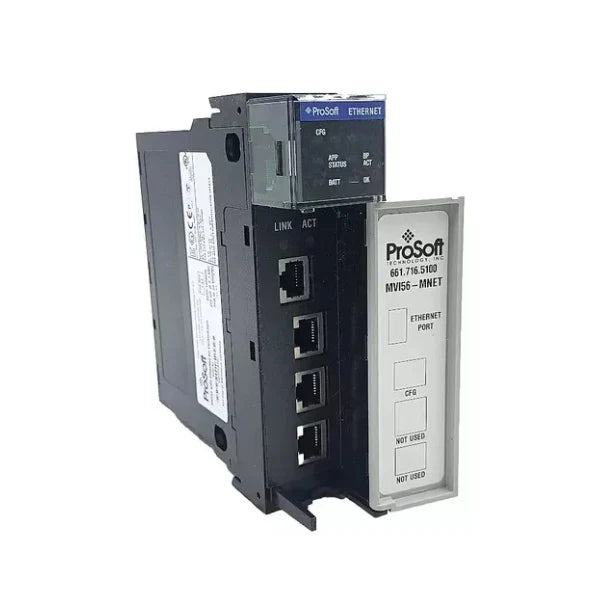 MVI56E-MNET Module integrates Modbus TCP IP devices into ControlLogix providing reliable communication and efficiency.