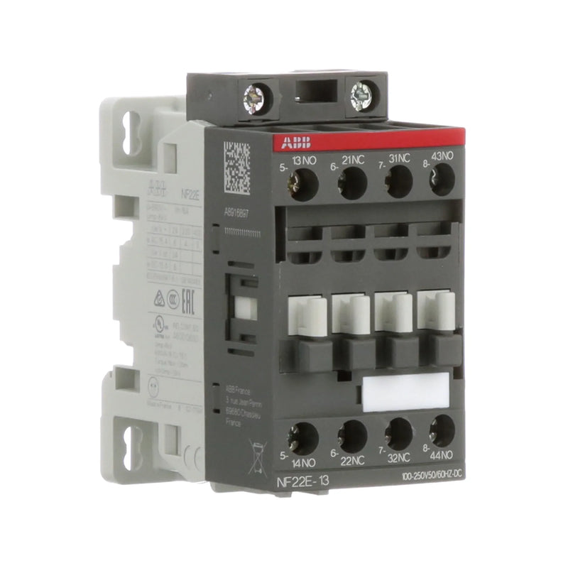 ABB NF22E-13 auxiliary contact block front-mounted for ABB contactors with 2NO+2NC configuration high quality