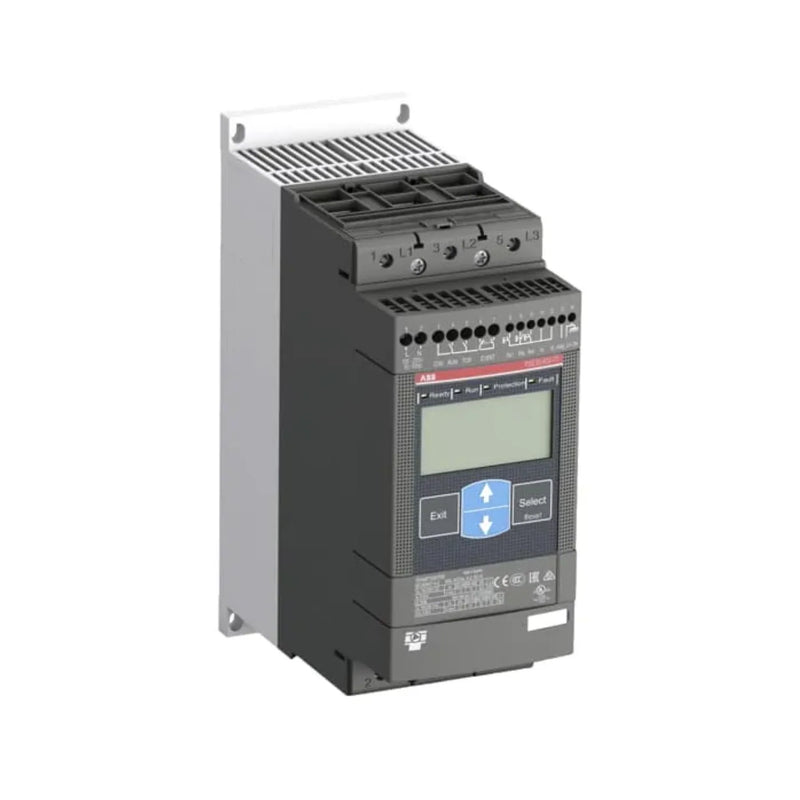 ABB PSE25-600-70 soft starter enhances motor efficiency, reduces stress at 600V and 25A for improved system lifespan