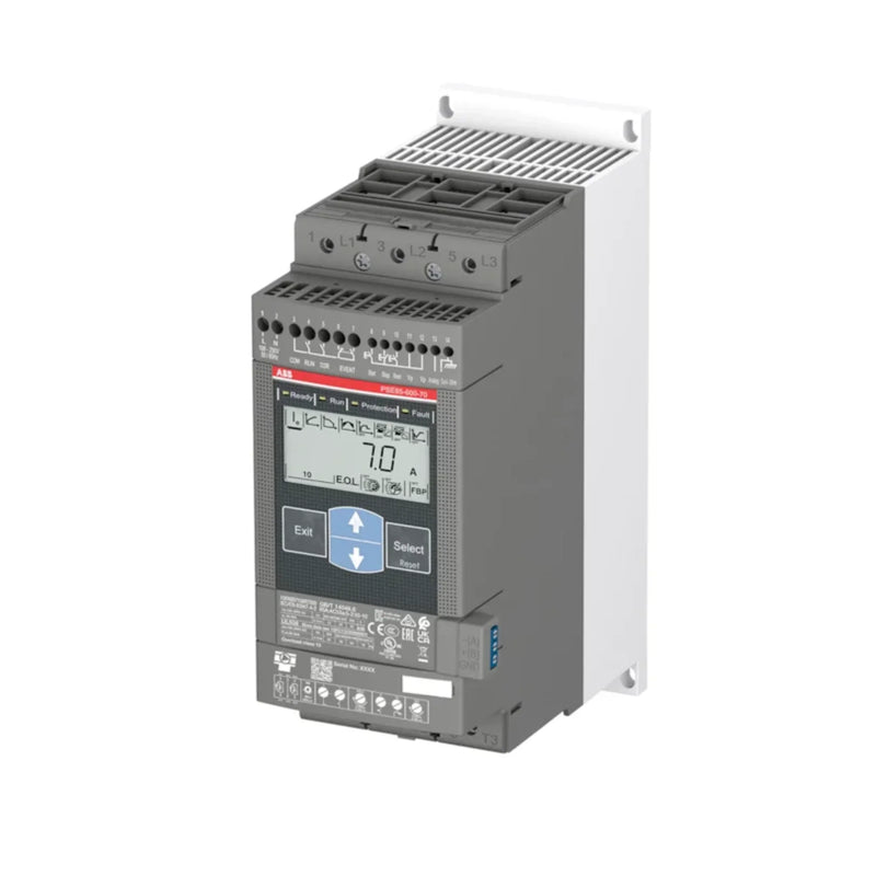 ABB soft starter ensures smooth motor control and efficient energy use, enhancing reliability in industrial systems