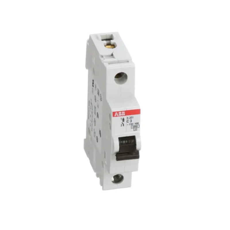 Abb S201-C3 miniature circuit breaker, offering protection in residential, commercial, and industrial installations.