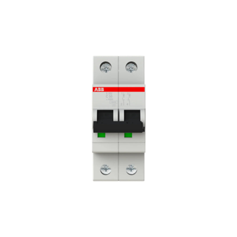 Compact ABB S202-C50 circuit breaker offering effective protection with key features and safety compliance.