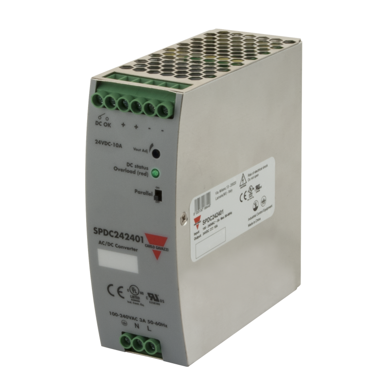 Carlo Gavazzi SPD242401, industrial power supply with compact design and reliable performance for critical applications.