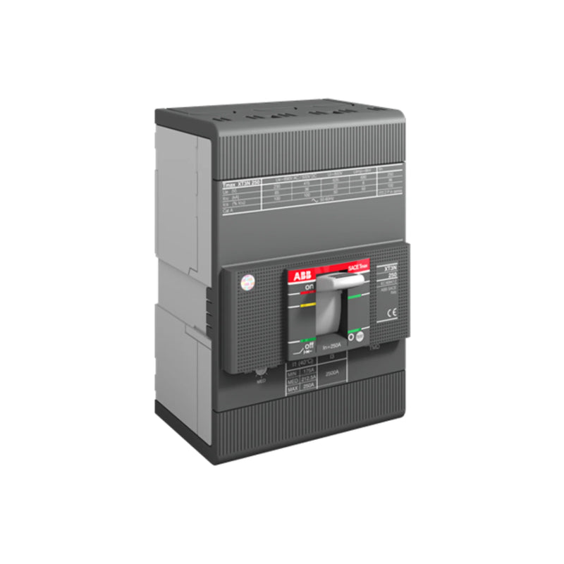 ABB XT3N250 circuit breaker provides compact overcurrent and short circuit protection for various electrical applications