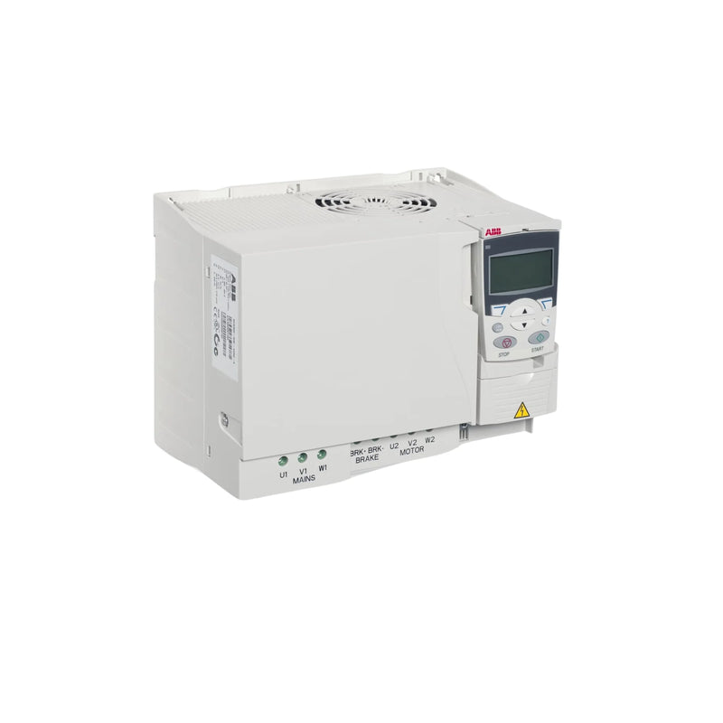 ABB ACS355-03E-44A0-4 22 kW drive, compact IP20 design for 3-phase motor control in industrial automation.