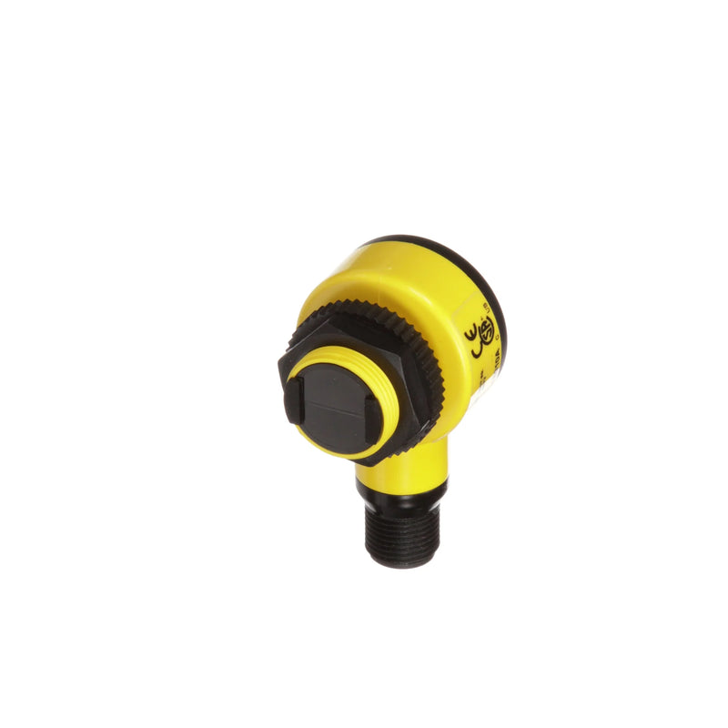 Banner T18SN6FF100Q sensor, fixed-field, 100mm range, NPN output, 10–30 V DC, M12 quick-disconnect.